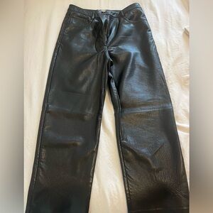 Soft leather, ankle length pants from Aritzia! Wilfred Brand. Size 8